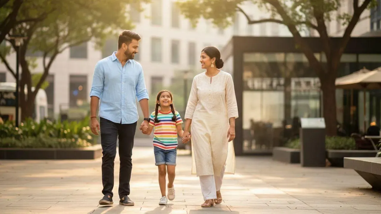 A family on a vacation