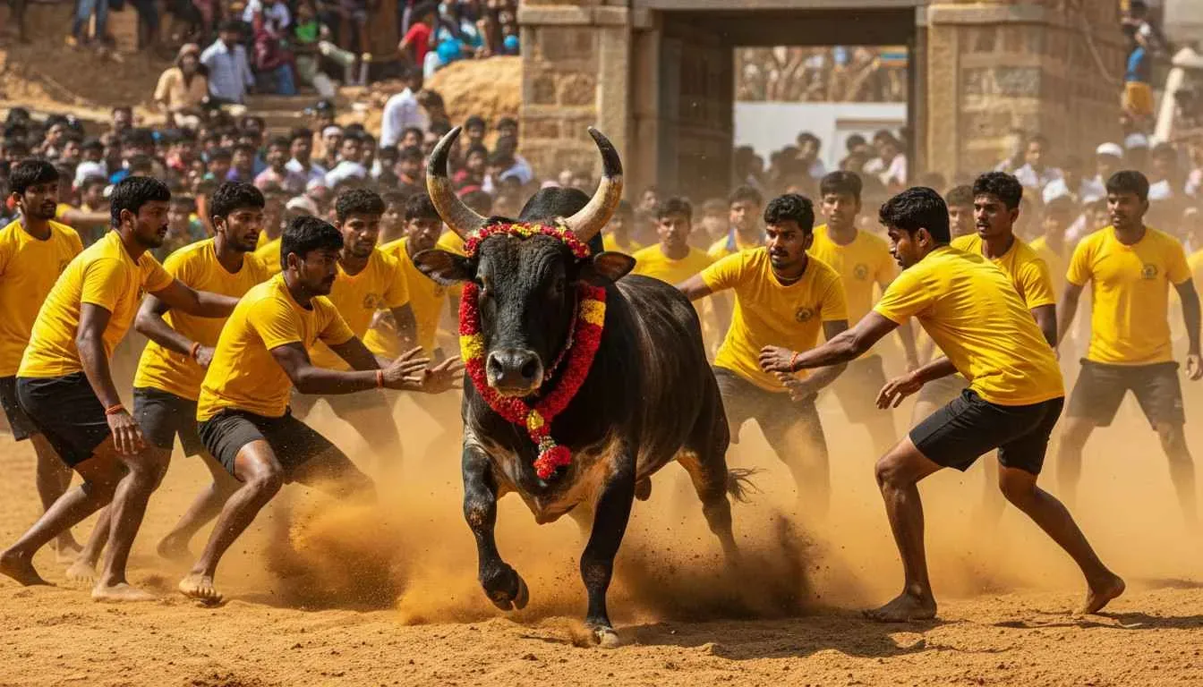Jallikkattu in Tamil Nadu