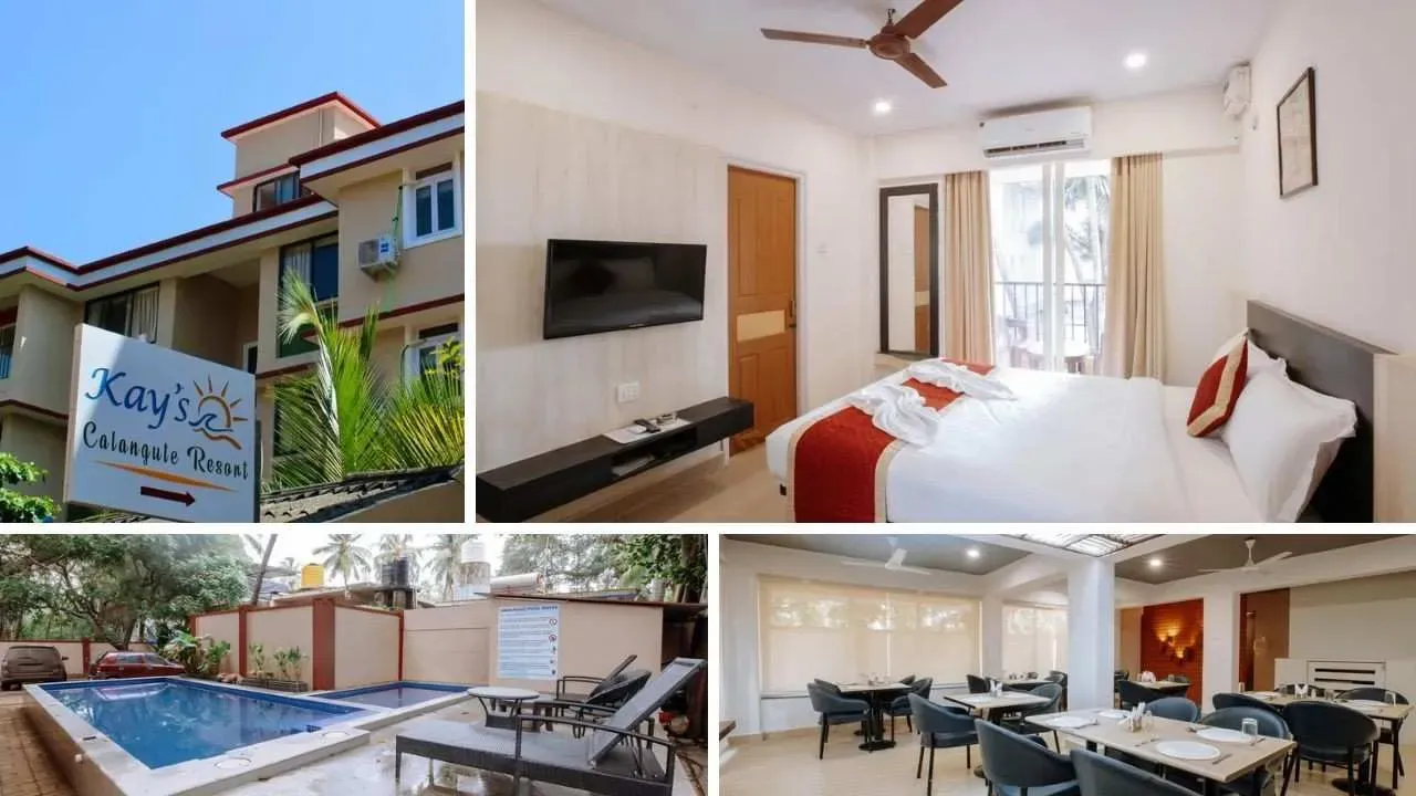 Various amenities offered in Kay’s Calangute Resort, Khobra Waddo.
