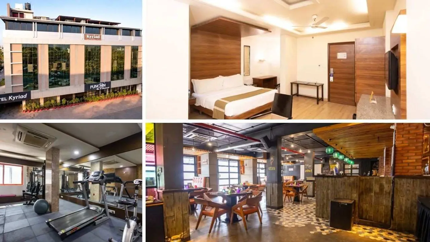 Kyriad Hotel, opposite Meghdoot Garden