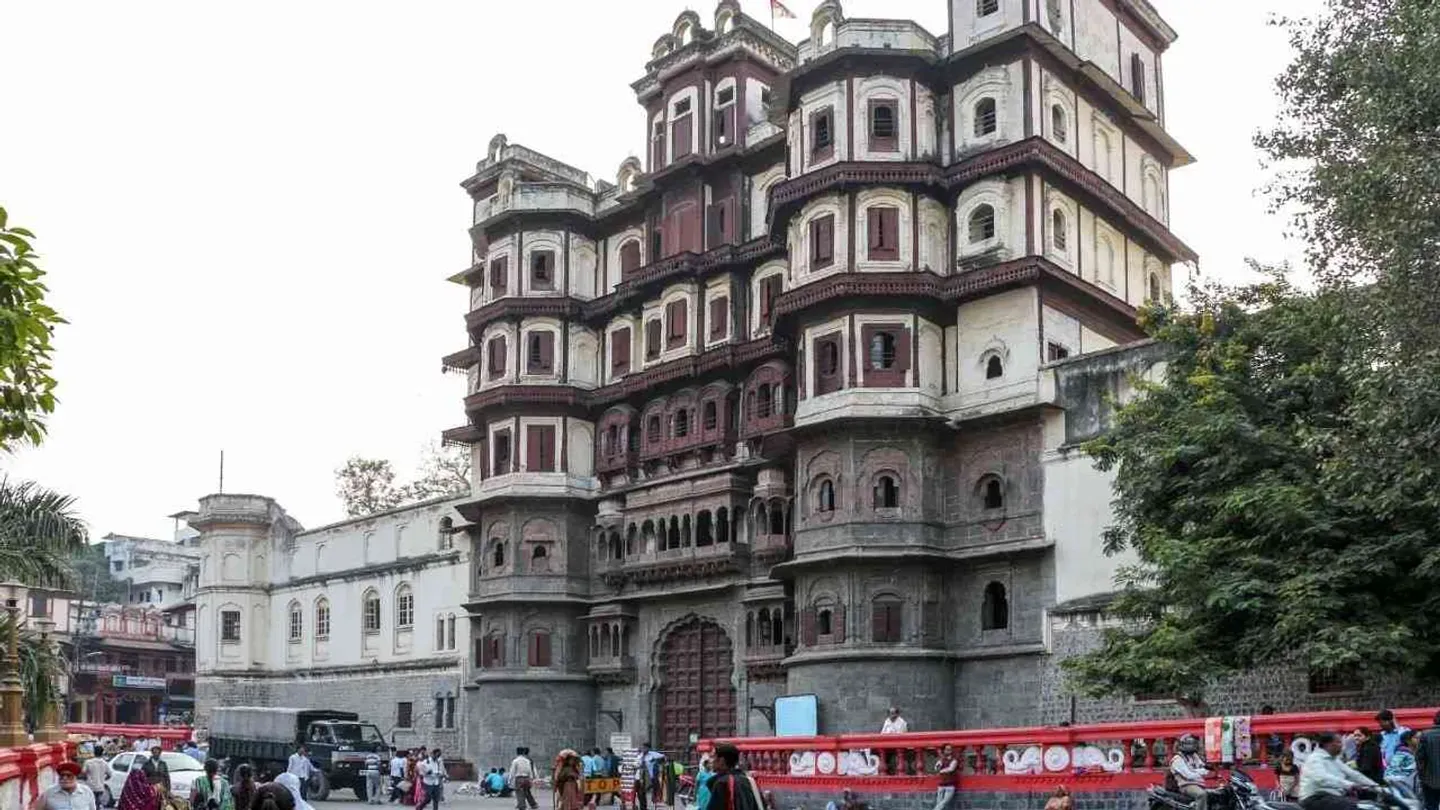 Amazing view of the Rajwada Palace in Indore.