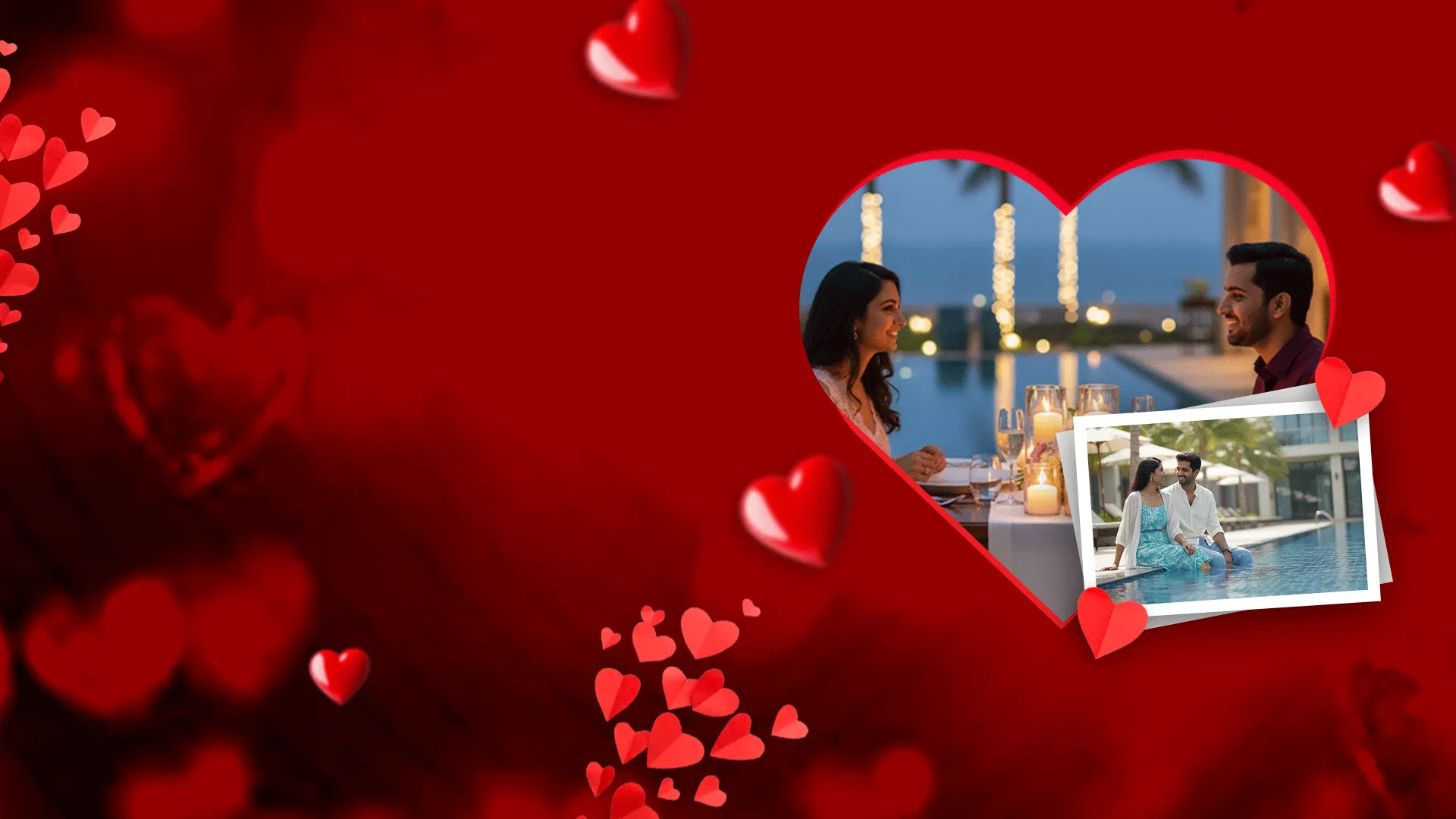 Valentine's Day celebration banner