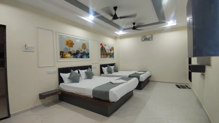 family hotel with pool in polo main road, abhapur - hotel happy