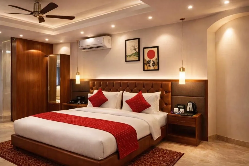 online room booking in taj nagari, agra - hotel atlantiis suites by signature stayz