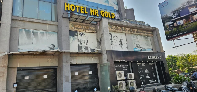 hotel with swimming pool in bopal, ahmedabad - hotel hr gold