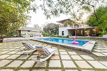 hotel room booking in kihim, alibag - elivaas casa mocha exquisite 5-bhk retreat with pvt pool