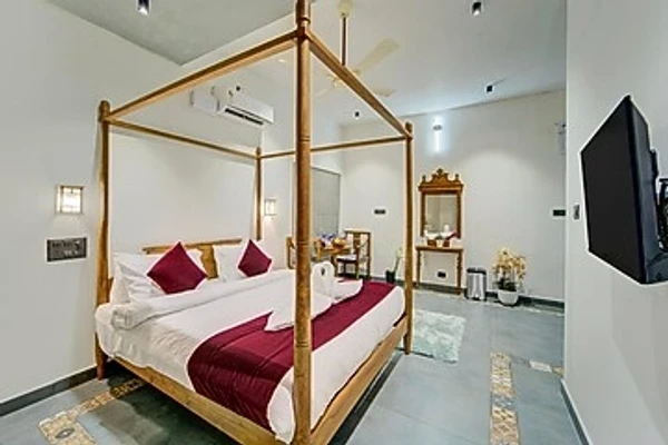 hotel with banquet hall in kanichukulangara, alleppey - elivaas breeze and grains 3 bhk with verandah & outdoor patio