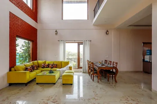 hotel with gym in neemrana, alwar - alaya stays 3bhk farmhouse with private pool anantara