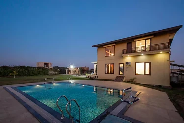 budget hotel in neemrana, alwar - alaya stays 3bhk farmhouse with private pool anantara