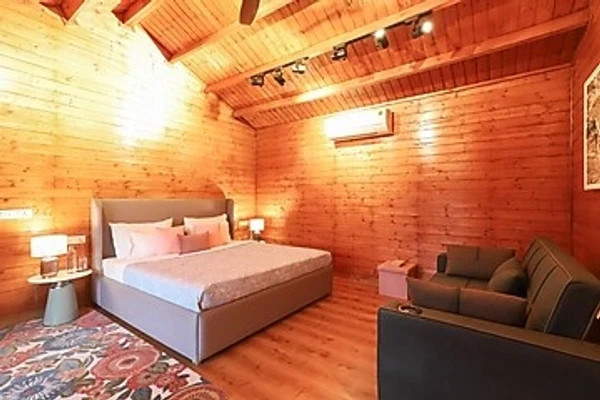 hotel with free parking in ladpur, alwar - elivaas riveria hills 3 bhk wooden cottage with lush garden & pvt pool