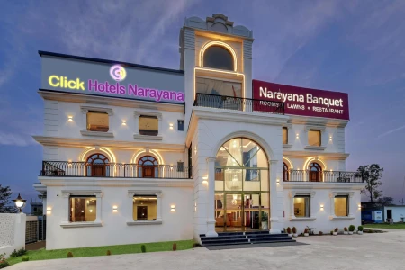 hotel with party hall in darshan nagar, ayodhya - click hotel narayana ayodhya