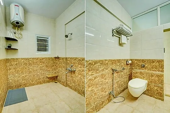 online room booking in btm layout, bangalore - alaya stays saffron breeze apartment with common living & lift