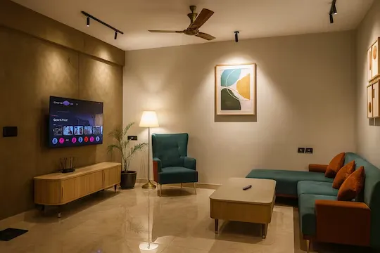 fully furnished service apartment for rent in yelahanka, bangalore - dlite rivera service apartments