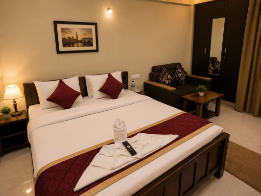 thanisandra, bangalore hotel booking - hotel santhi comfort