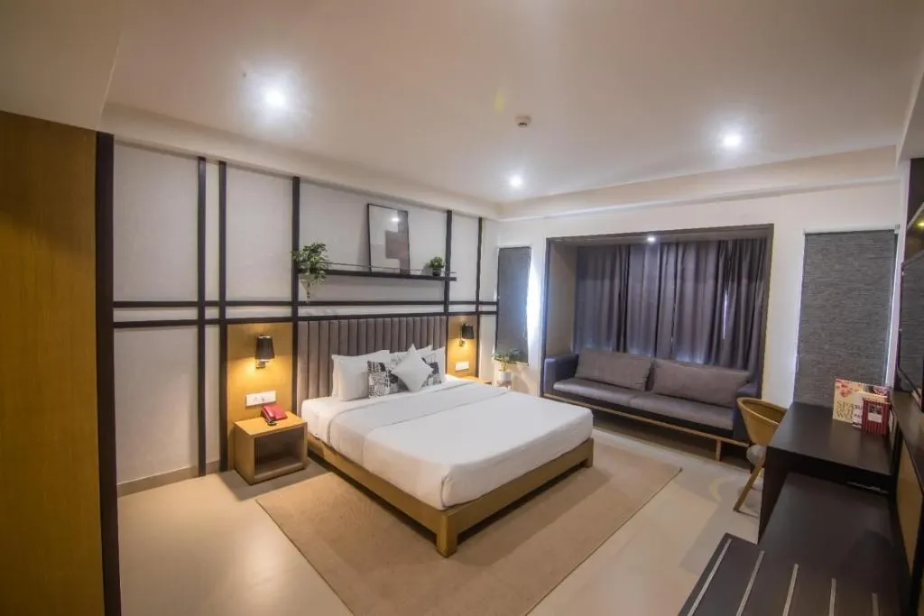 flexible hotel booking in purple cloud airport hotel bangalore