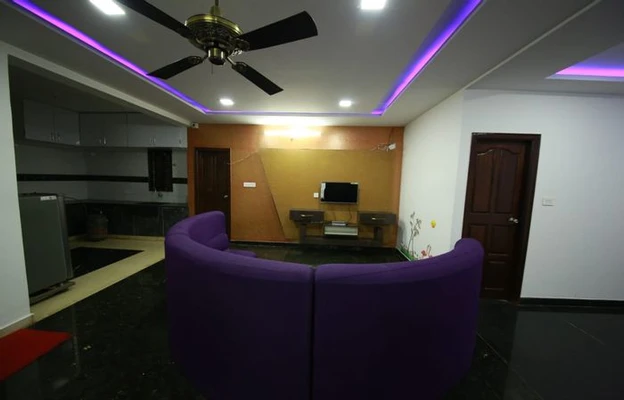 service apartment in sanjay nagar, bangalore for 1 day - tripura deluxe service apartment