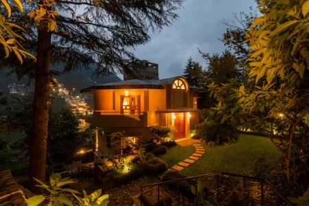 hotel in bhimtal lake, bhimtal for family - alaya stays irayna 4 bhk villa with garden & lake view nainital