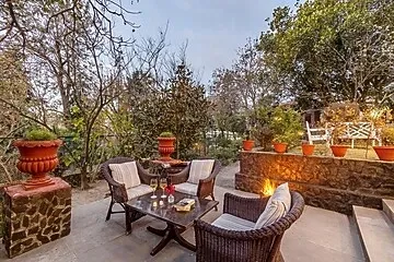 hotel with gym in bhimtal lake, bhimtal - alaya stays thistle house 4 bhk villa with gazebo