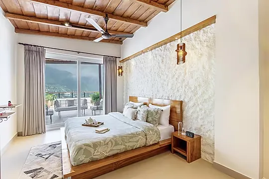 2 bedroom service apartment in bhimtal lake, bhimtal - elivaas antarmann casa ember 2 bhk apartment in nainital