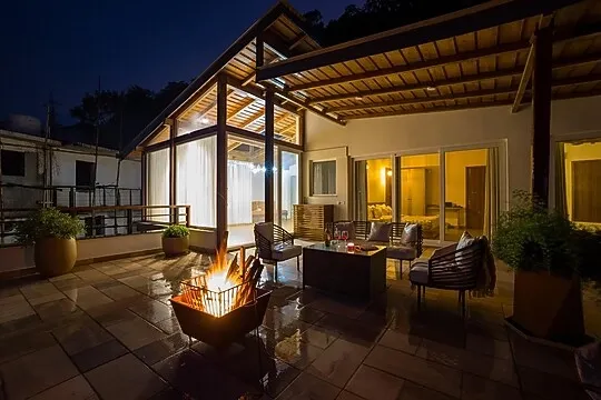 low cost service apartment in bhimtal lake, bhimtal - elivaas antarmann casa ember 2 bhk apartment in nainital