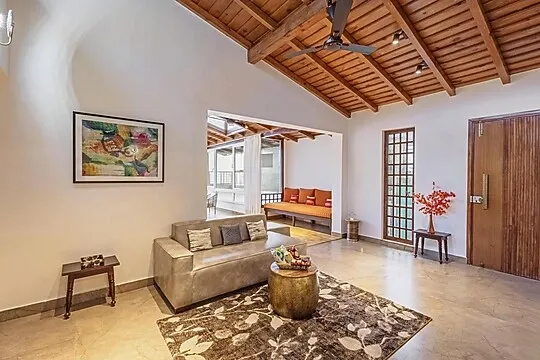 service apartment with kitchen in bhimtal lake, bhimtal - elivaas antarmann casa ember 2 bhk apartment in nainital