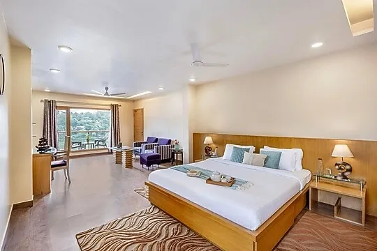 hotel with banquet hall in bhimtal lake, bhimtal - elivaas lakeview manor 5 bhk with garden & balconies nainital