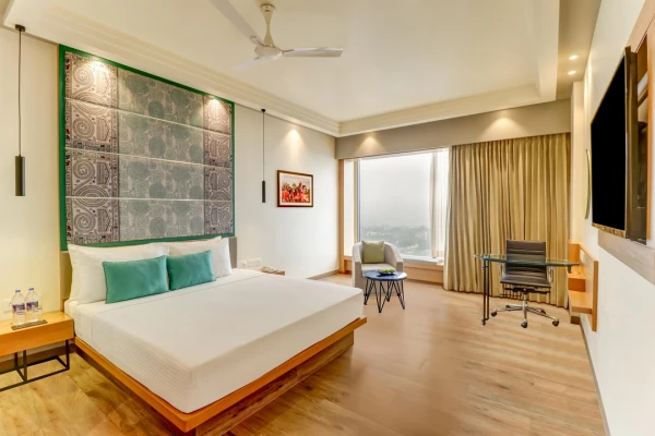 hotel with gym in chandrasekharpur, bhubaneswar - lemon tree premier bhubaneshwar