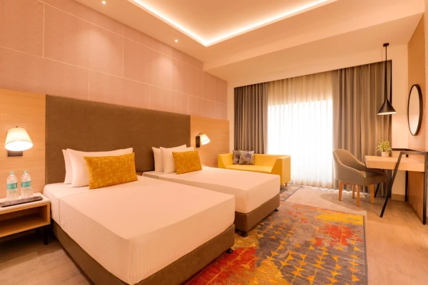 hotel with bar in generation mega mall, chandausi - lemon tree chandausi