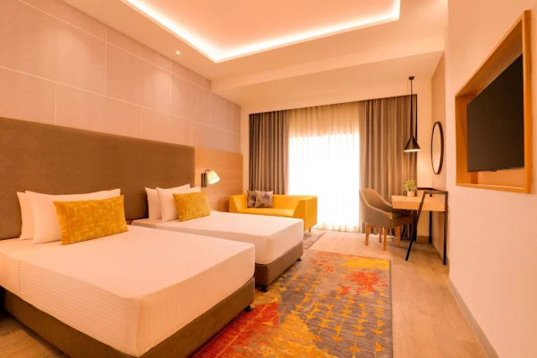 hotel with swimming pool in generation mega mall, chandausi - lemon tree chandausi