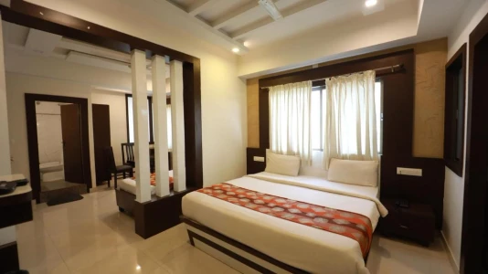hotel with free parking in i g road, chikmagaluru - silver suite