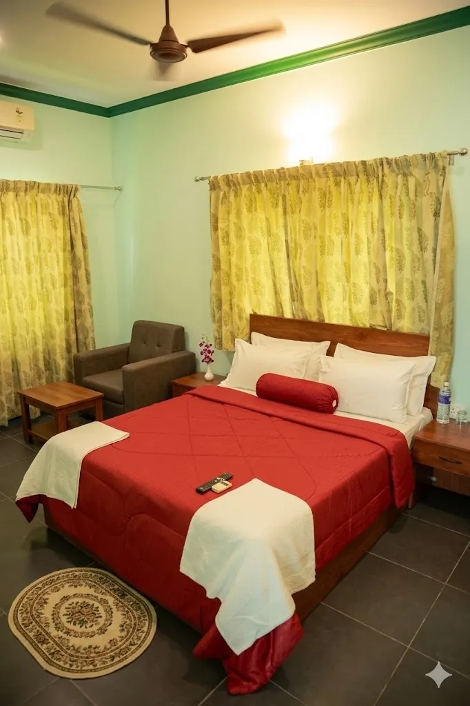 hotel near coimbatore airport - nila resorts and farm house