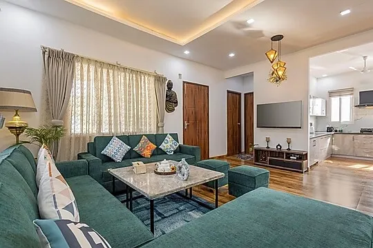 bhagwantpur, dehradun hotel booking - alaya stays baramasa 3 bhk hill retreat with pool & garden