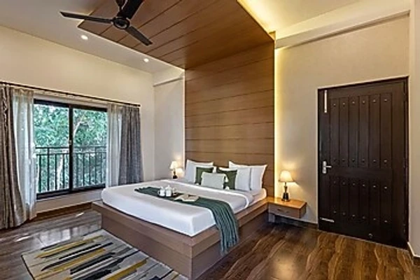 hotel in jakhan, dehradun for family - alaya stays rahta villa 3 bhk with balcony & patio