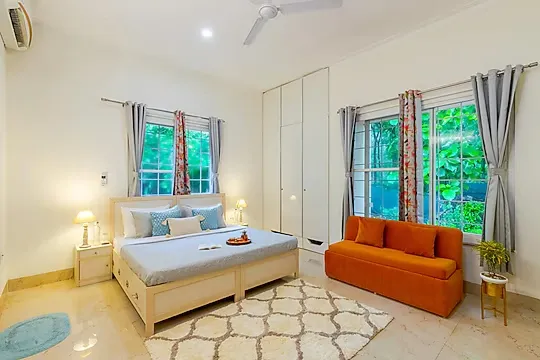 hotel near delhi railway station - alaya stays daffodil 3 bhk villa with private pool delhi