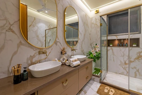 hotel near delhi railway station - elivaas levante farms 5 bhk villa with pvt pool and garden