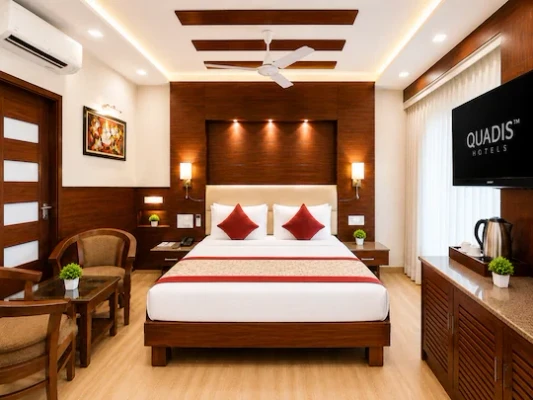 hotel with gym in green park extension, delhi - hotel amaltas international by quadis - green park