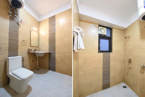 family hotel with pool in igi airport, delhi - hotel golden palm by signature stayz