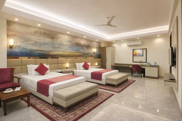 hotel with party hall in igi airport, delhi - hotel lemon suites delhi