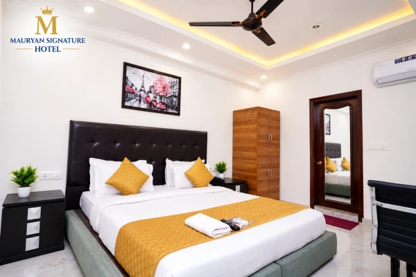 hotel with gym in dwarka, delhi - mauryan signature hotel near yashobhoomi