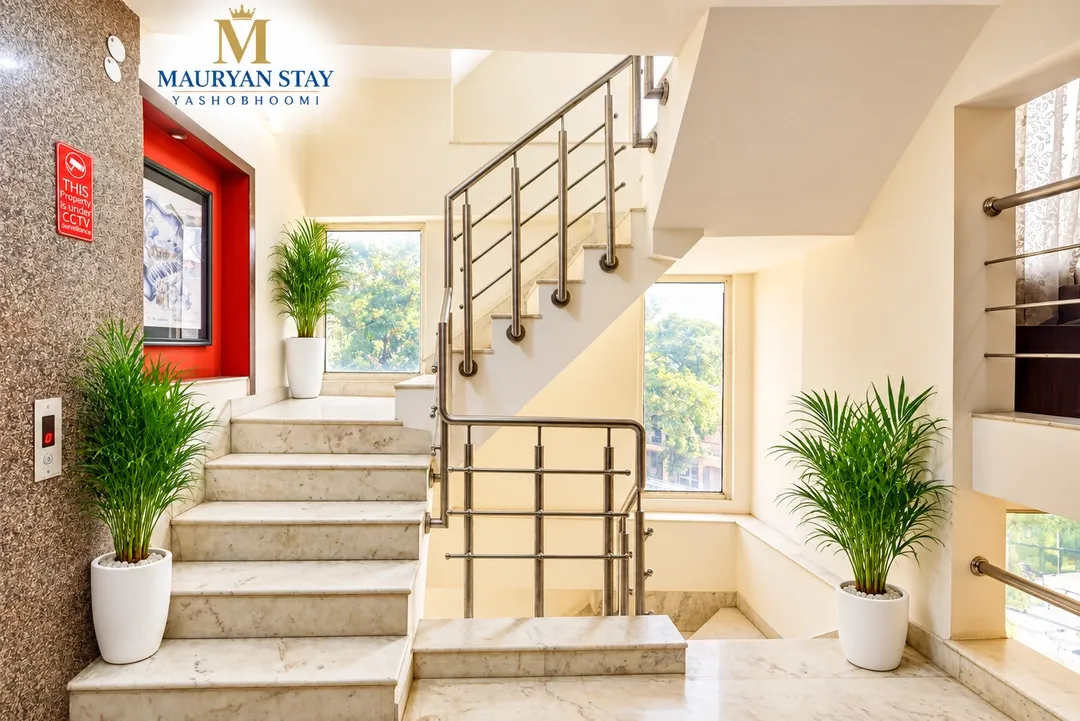 hotel with gym in bijwasan, delhi - mauryan stay yashobhoomi