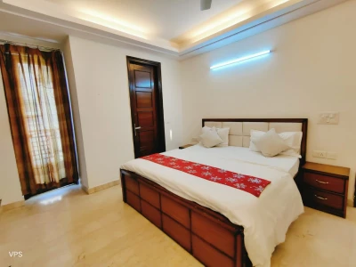 service apartment in saket, delhi for a day - namastey homes 2 bhk apartment fully furnished ground floor