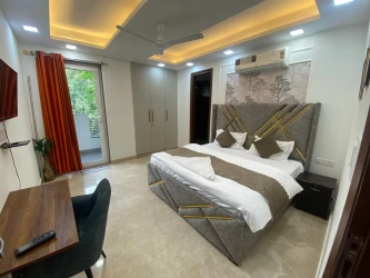 service apartment in saket, delhi on monthly basis - namastey homes 3 bhk apartment fully furnished