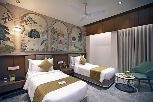 hotel with swimming pool in bhathan chowk, dwarka - grand continent dwarka