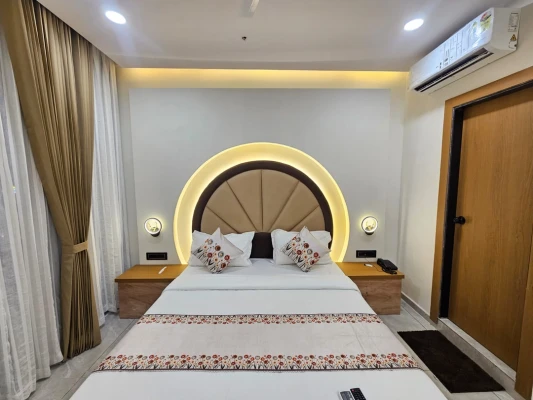 family hotel with pool in kudasan, gandhinagar - hotel shivalin