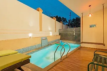 hotel with gym in siolim, goa - alaya stays cavalo marinho 3 bhk villa with private pool in siolim