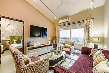 hotel with banquet hall in candolim, goa - alaya stays veera marina apartment with pool candolim beach