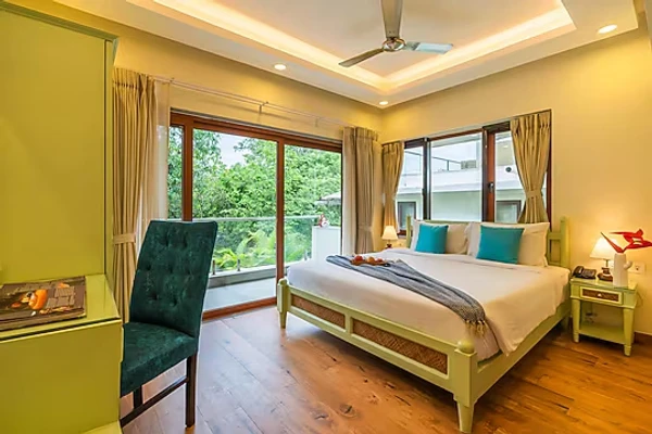 hotel with banquet hall in siolim, goa - azalea pet-friendly 3-bhk villa with private pool, garden & bar siolim goa
