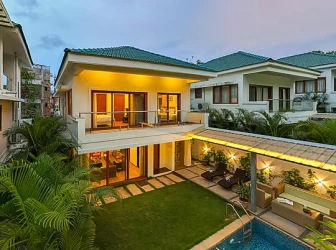 hotel with meeting room in siolim, goa - azalea pet-friendly 3-bhk villa with private pool, garden & bar siolim goa