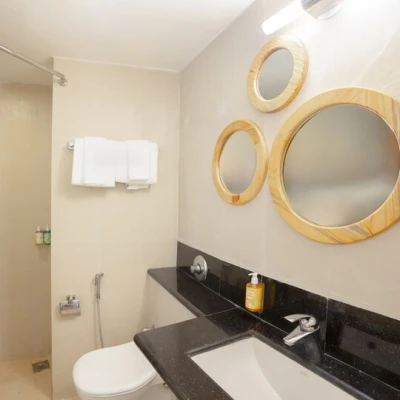 hotel with free parking in arpora, goa - bloom boutique  baga