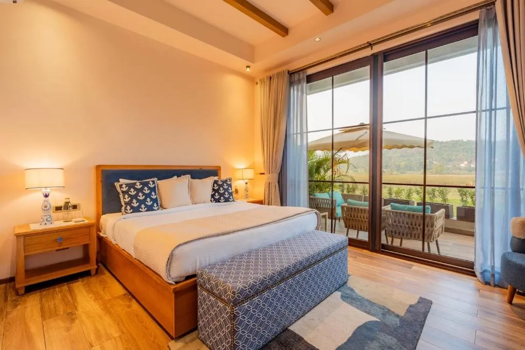 hotel with meeting room in bardez, goa - elivaas 4bhk luxury villa with pvt pool villa verde the banyan bliss